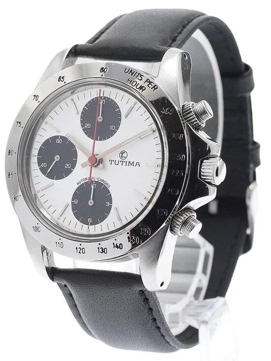 TUTIMA 793 Chronograph White / Black Dial Automatic Men\'s Watch_899812